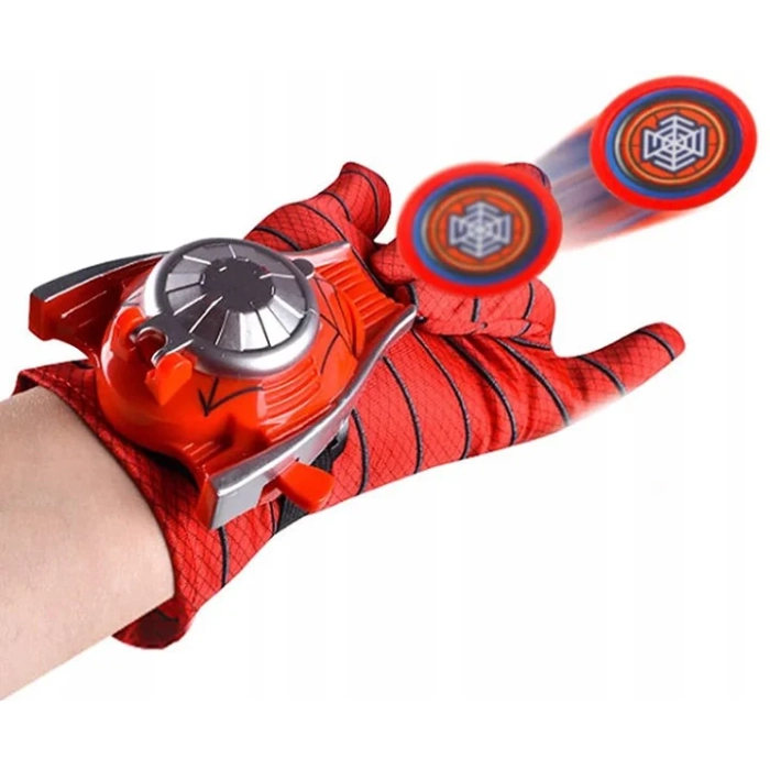 SPIDERMAN STRZELAJĄCA RĘKAWICA Z WYRZUTNIĄ DYSKI