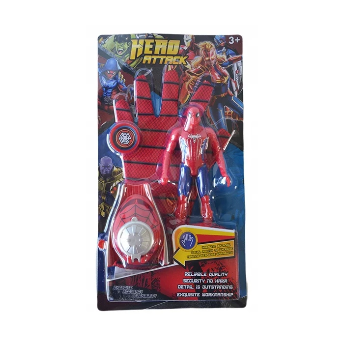 SPIDERMAN STRZELAJĄCA RĘKAWICA Z WYRZUTNIĄ DYSKI