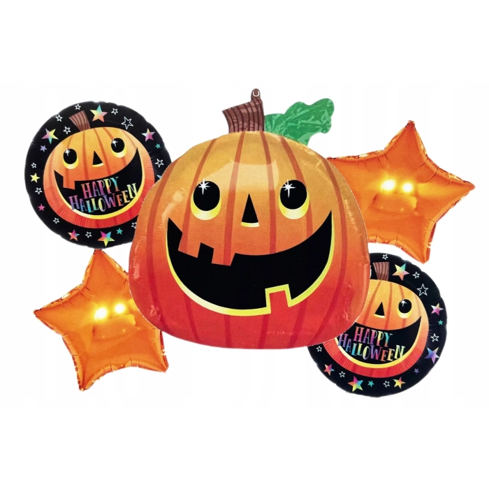 ZESTAW BALONÓW HALLOWEEN DYNIA BALONY GWIAZDY