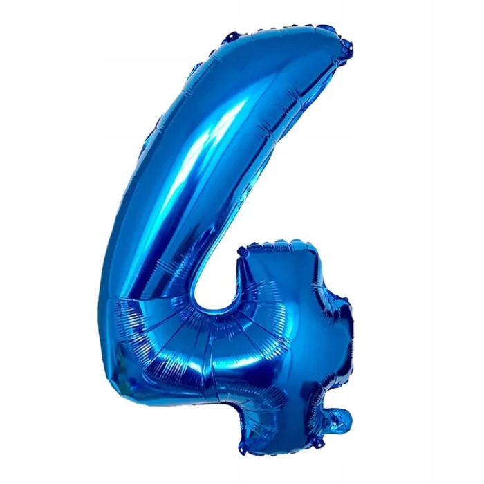 ZESTAW BALONÓW URODZINOWYCH SUPER MARIO LUIGI BALON CYFRA 4