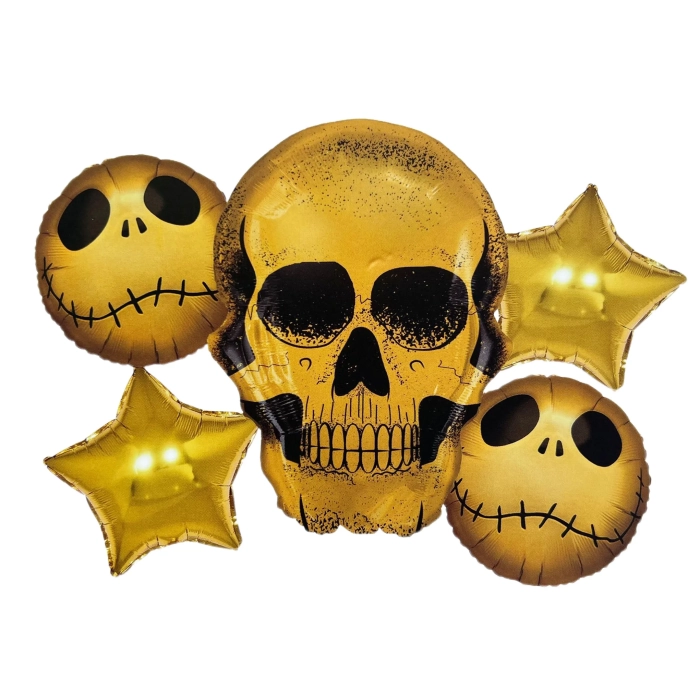 ZESTAW BALONÓW HALLOWEEN CZASZKA MUMIA