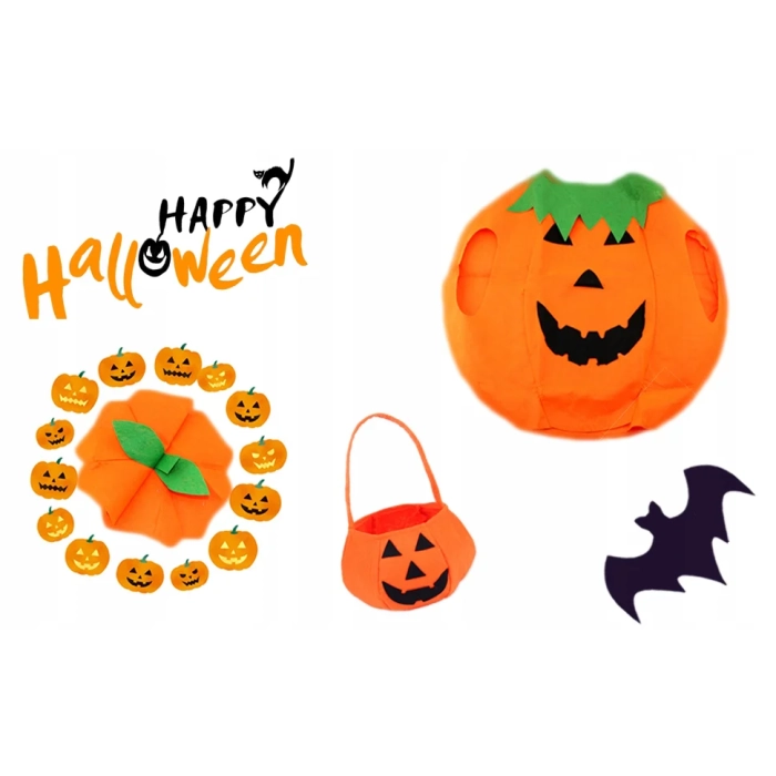 STRÓJ DYNIA HALLOWEEN BAL KOSZYK NA CUKIERKI